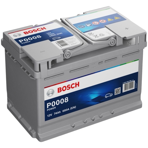 Baterie Bosch Power P0008 74Ah 680A 12V 0 092 P00 080